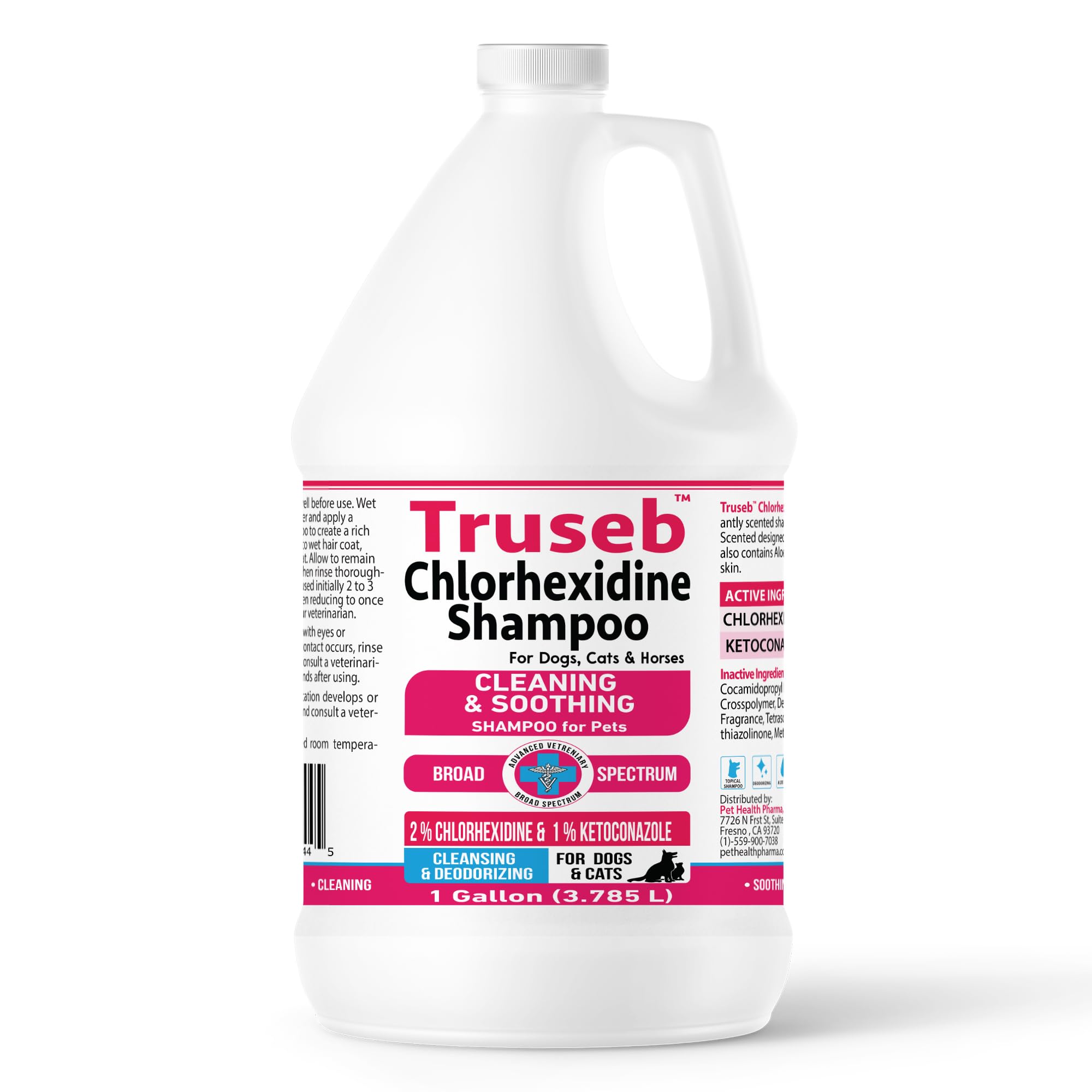 Truseb 1-gallon packaging ready for regular grooming sessions