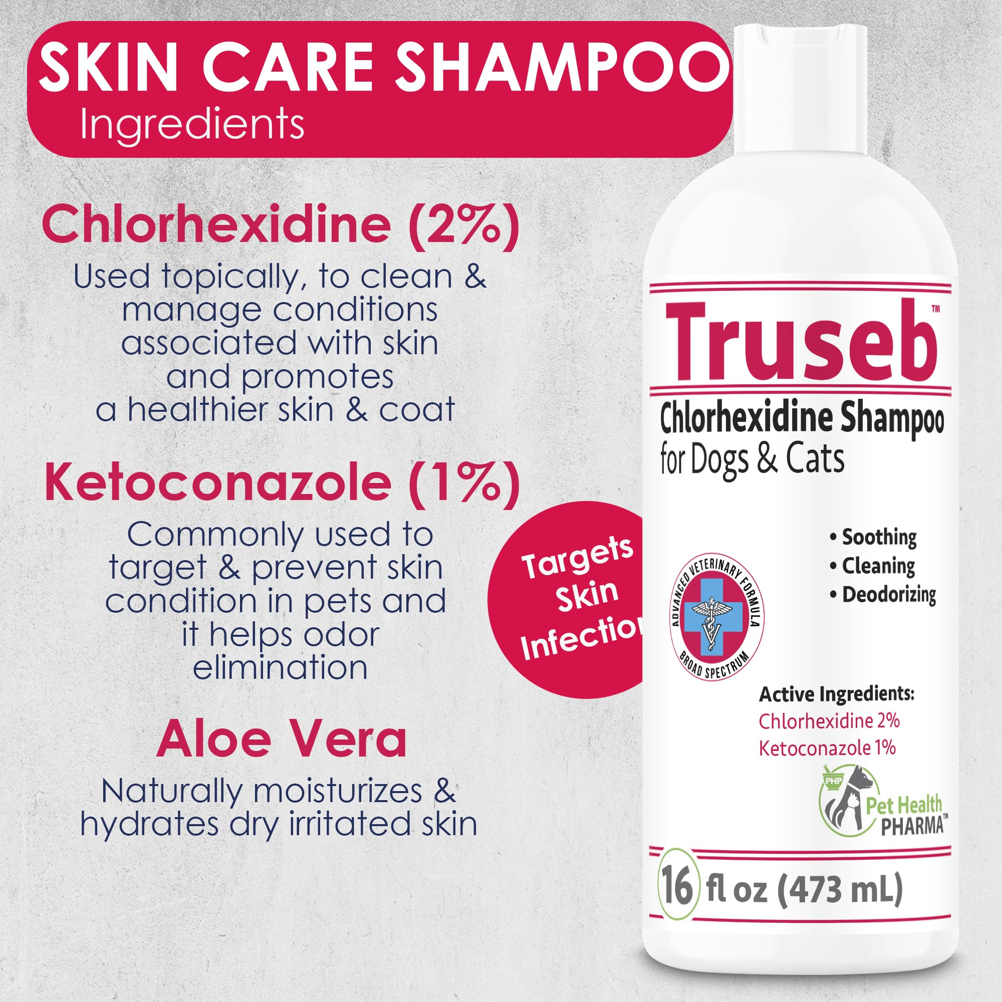 Truseb shampoo being used on a horse during a bath