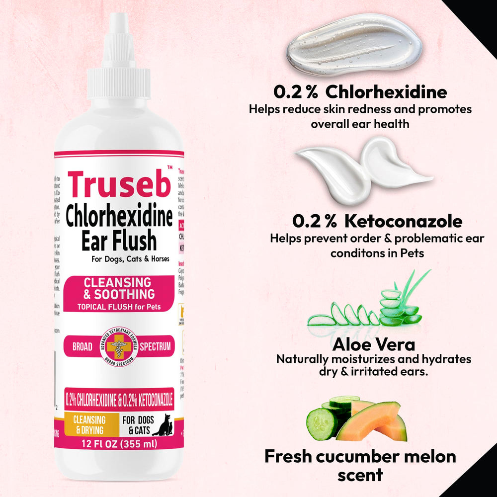 Truseb ear care cap closeup showing easy dosage control
