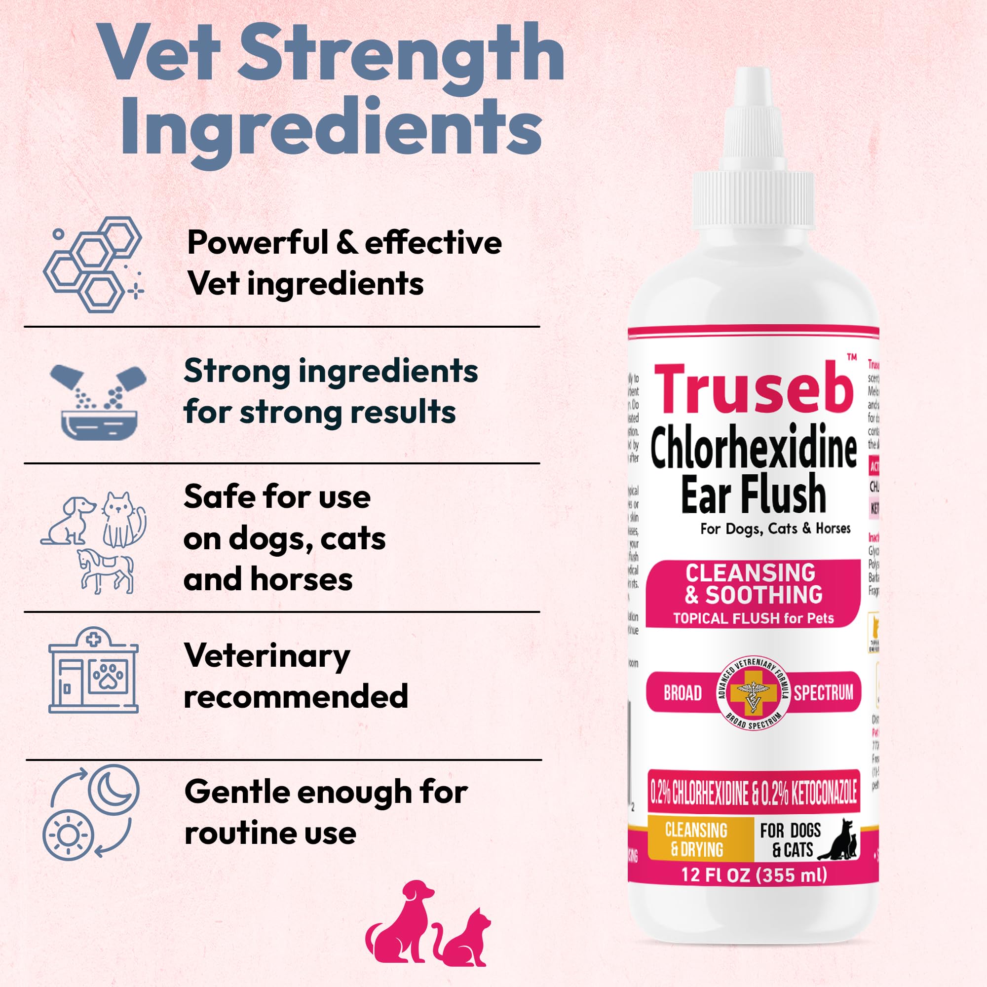 Truseb ear flush USA-made badge on packaging