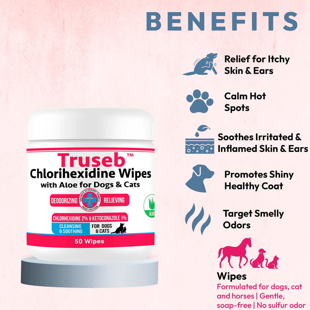 Aloe-infused Truseb wipe delivering soothing moisture