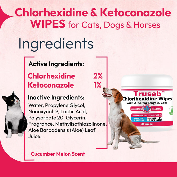 Close-up of Truseb wipe showing pre-moistened formula for gentle cleaning