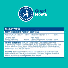 Pet HealthWorks Good Mouth cheeseburger flavor chew with appealing taste