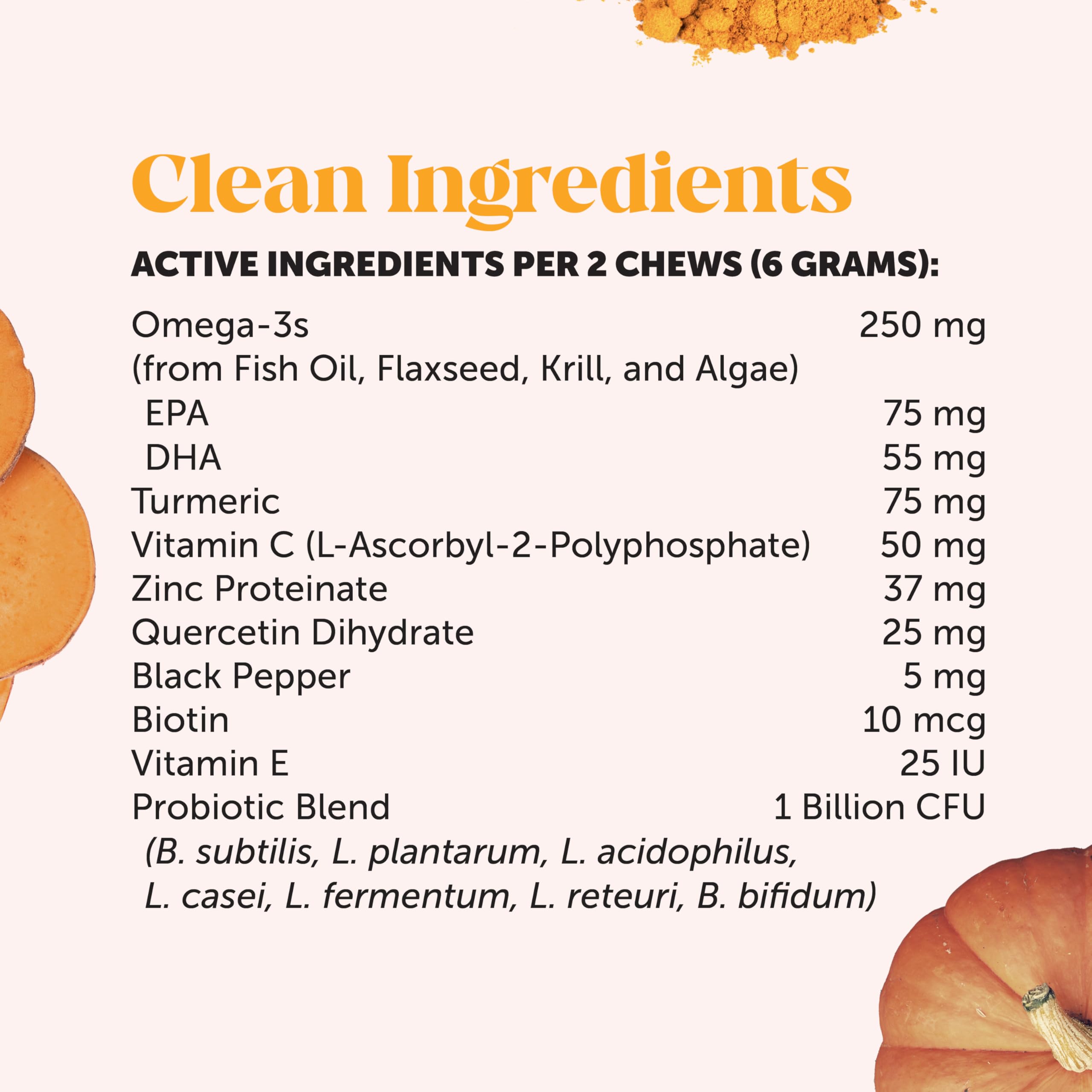 Graphic emphasizes immune and digestive balance with Pet Honesty ingredients.