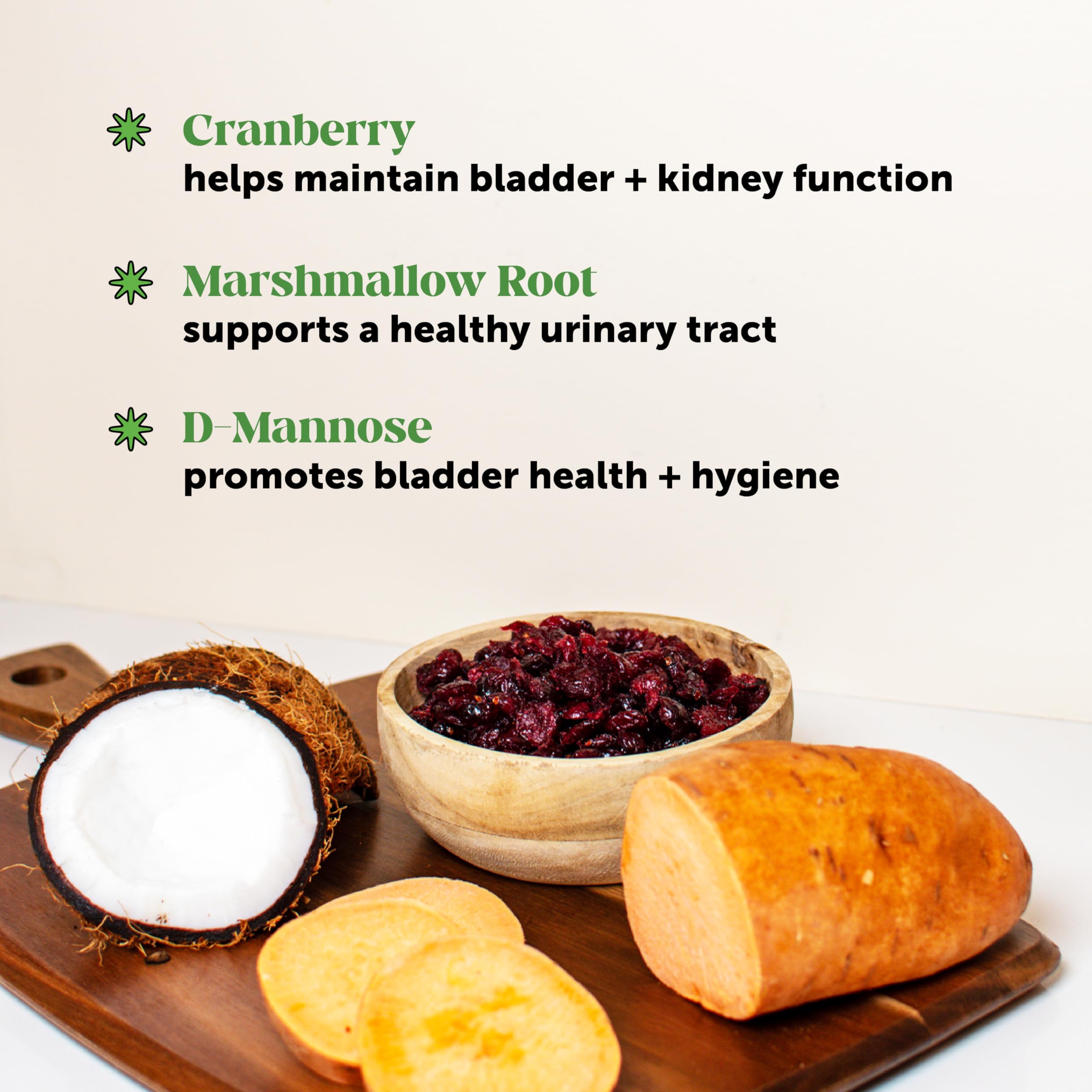 Pet Honesty Bladder Health Cranberry chews served as a daily treat for dogs