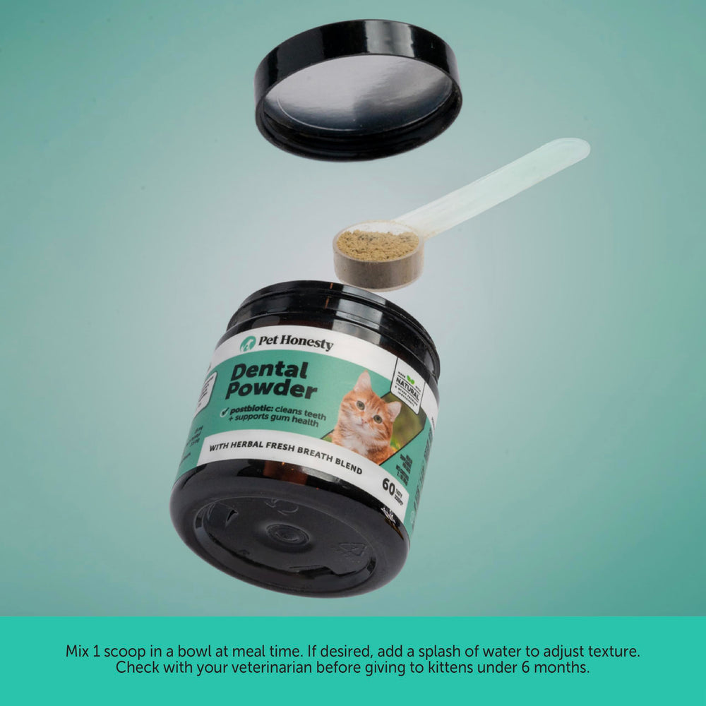 Pet Honesty bottle front label highlighting U.S. manufacturing