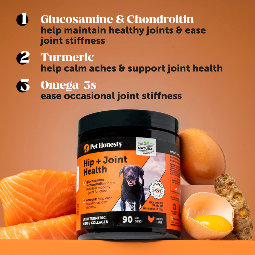 Pet Honesty green-lipped mussels included to support joint comfort in dogs