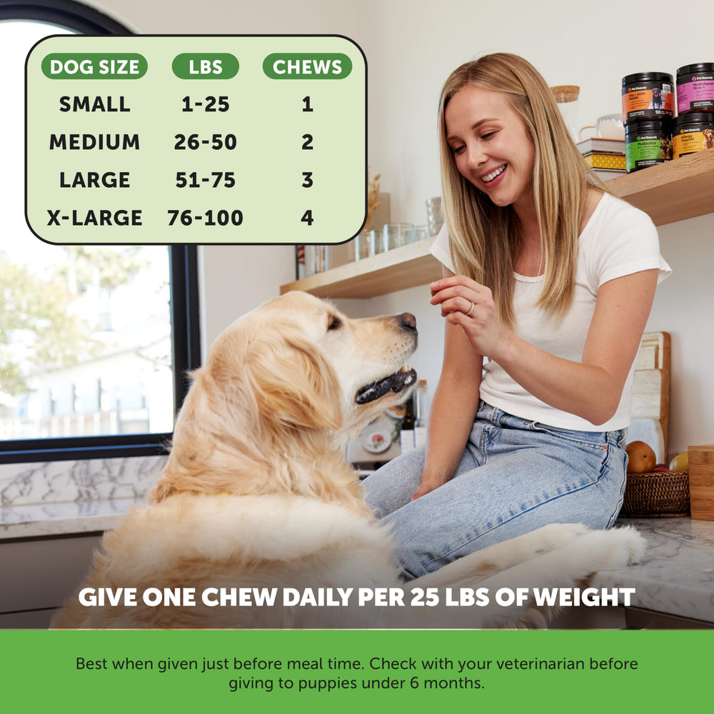 Pet Honesty Max Strength fiber blend helps firm stools and comfortable digestion.