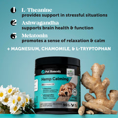 Pet Honesty melatonin and valerian root formula calms nerves during vet visits