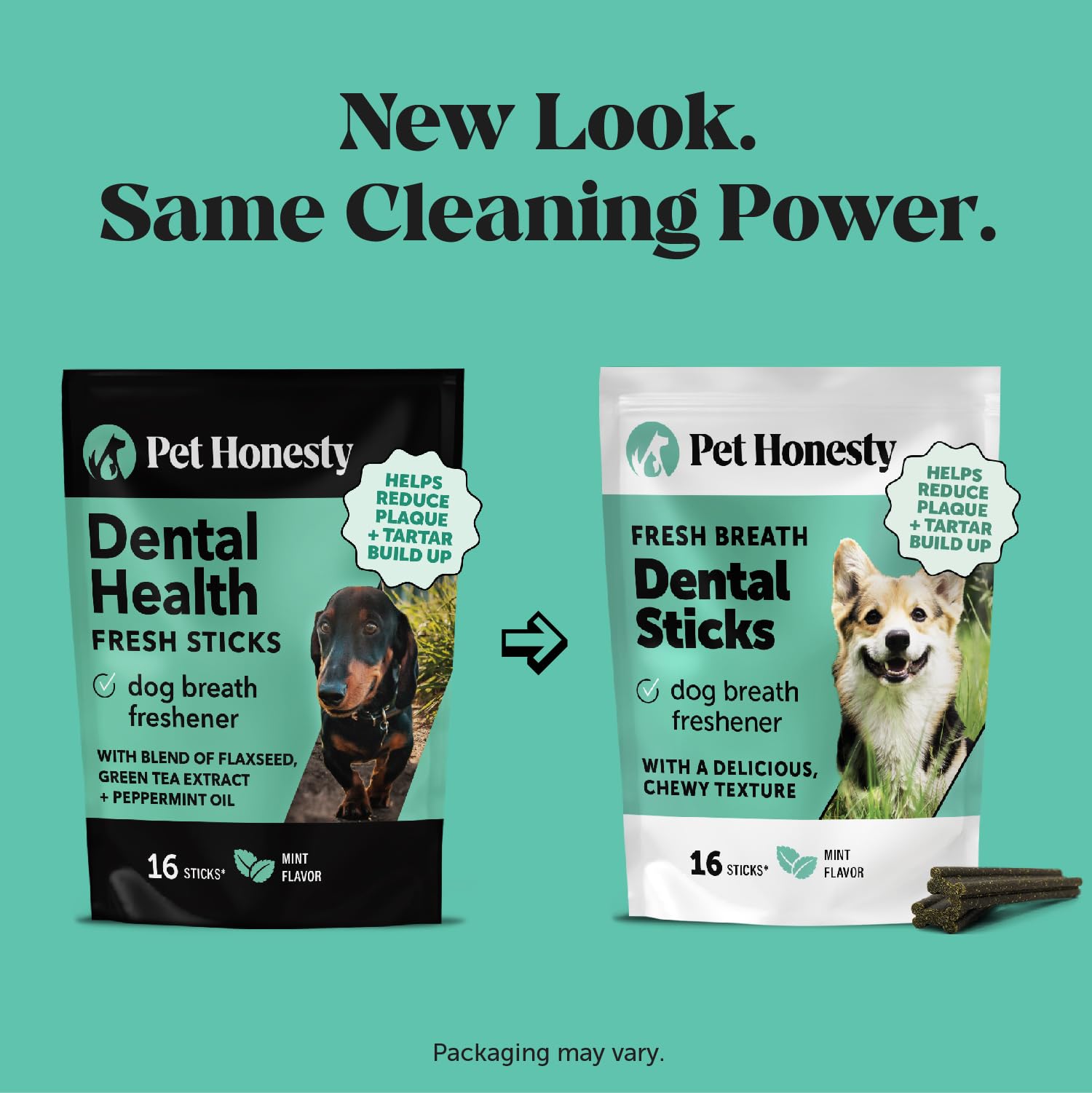 Pet Honesty NASC member badge on recyclable packaging.