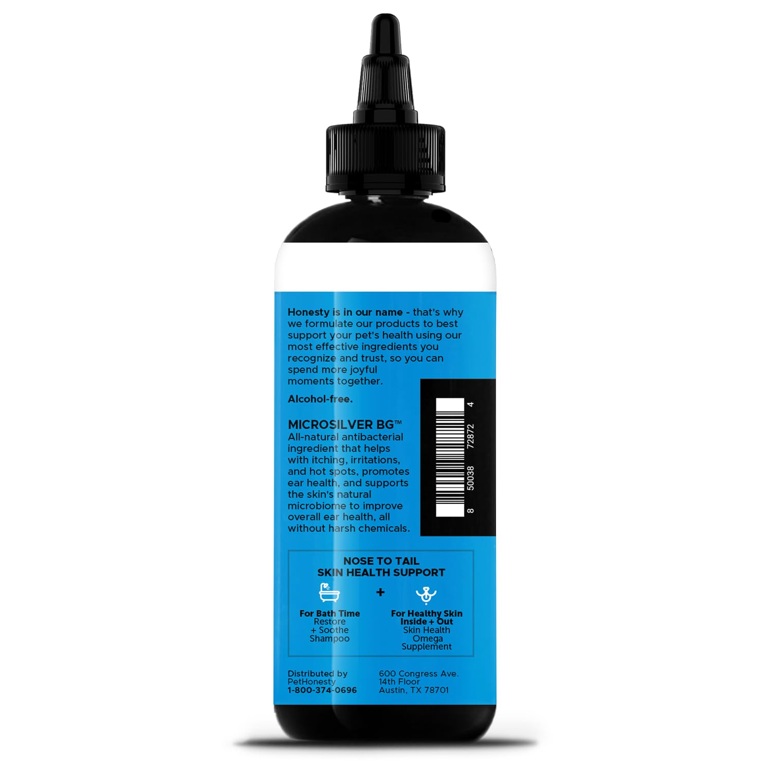 Pet Honesty Restore + Soothe ear cleaner supports routine ear checks and comfort.