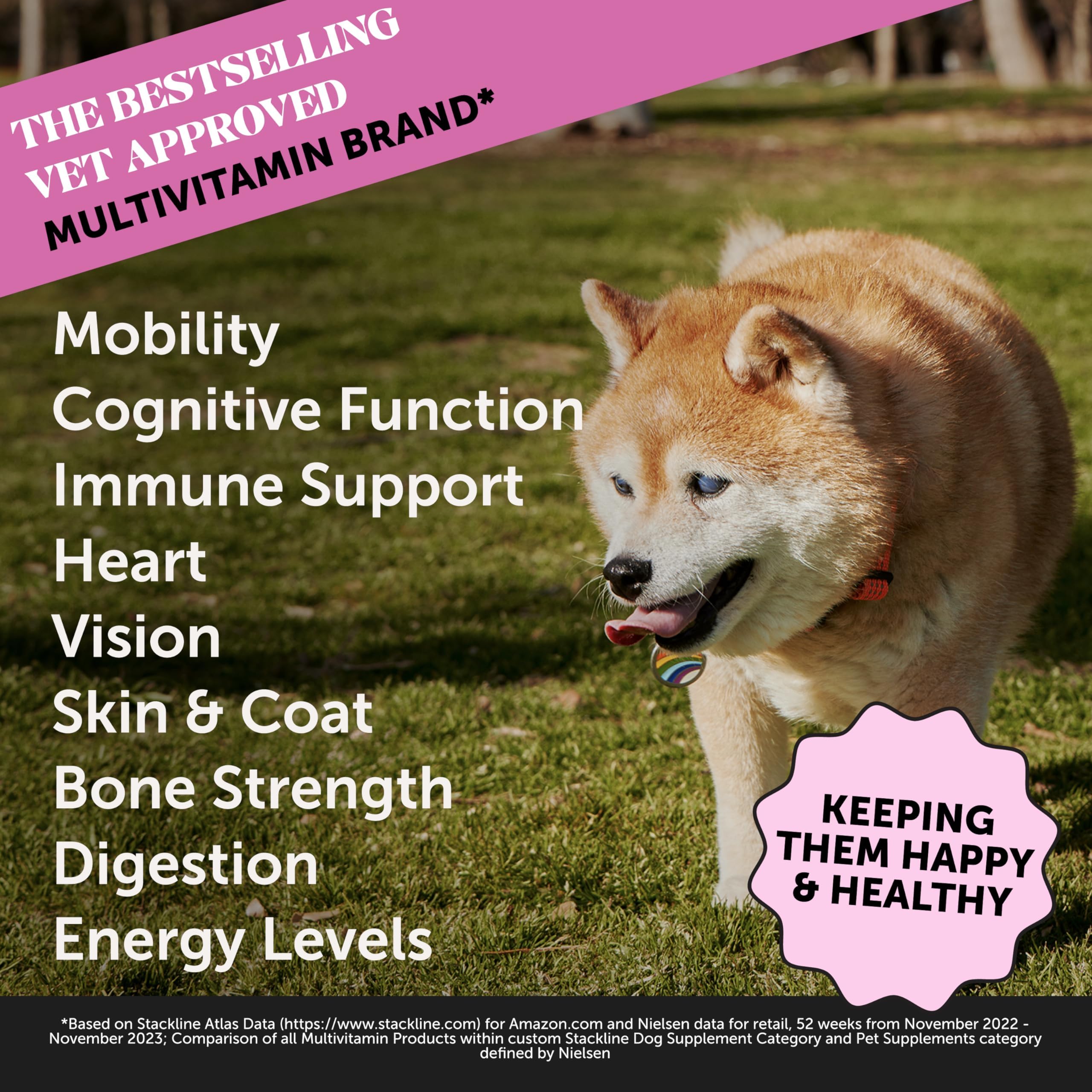 Pet Honesty Senior Dog Multivitamin soft chews duck flavor ease daily dosing