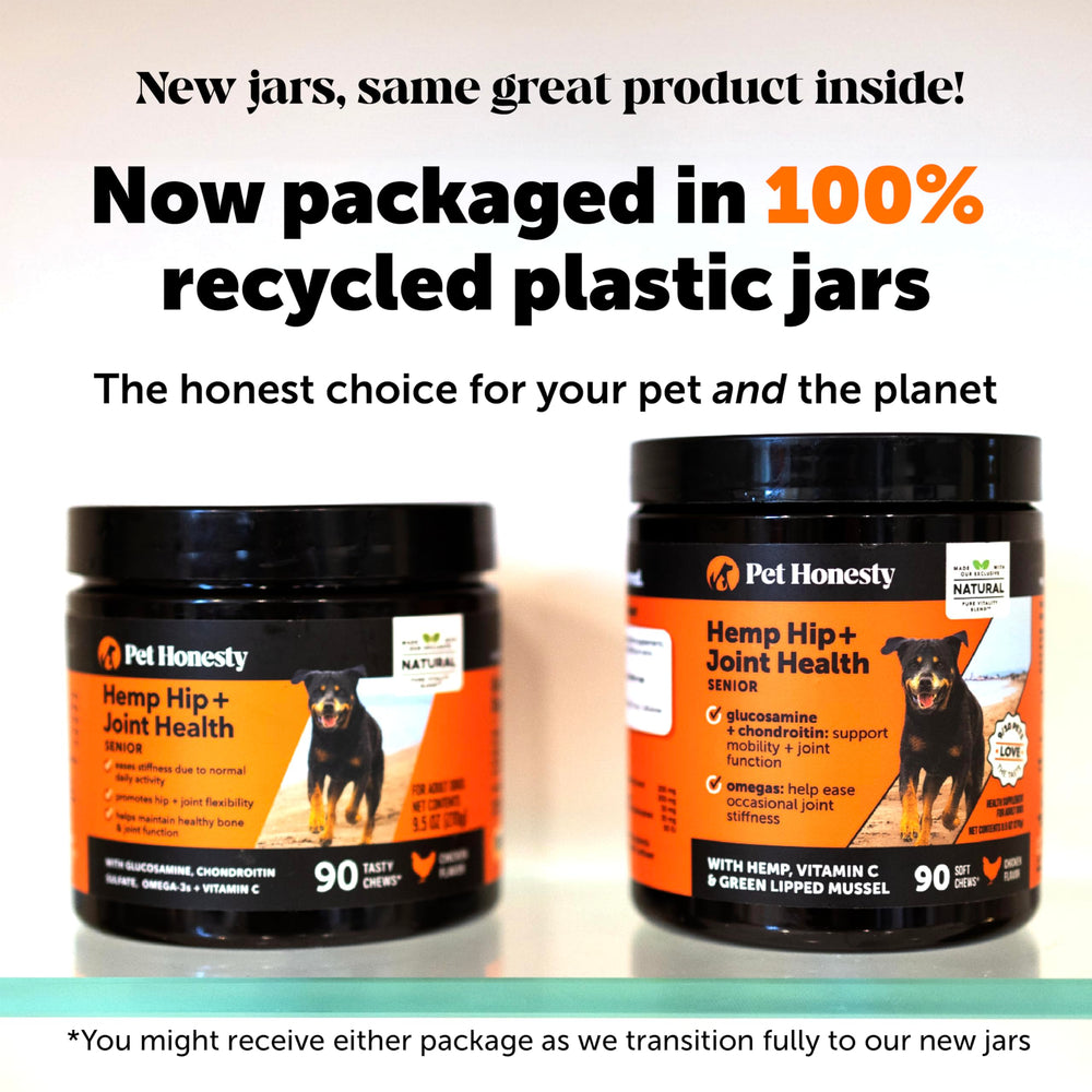 Pet Honesty green-lipped mussel feature signaling natural joint support