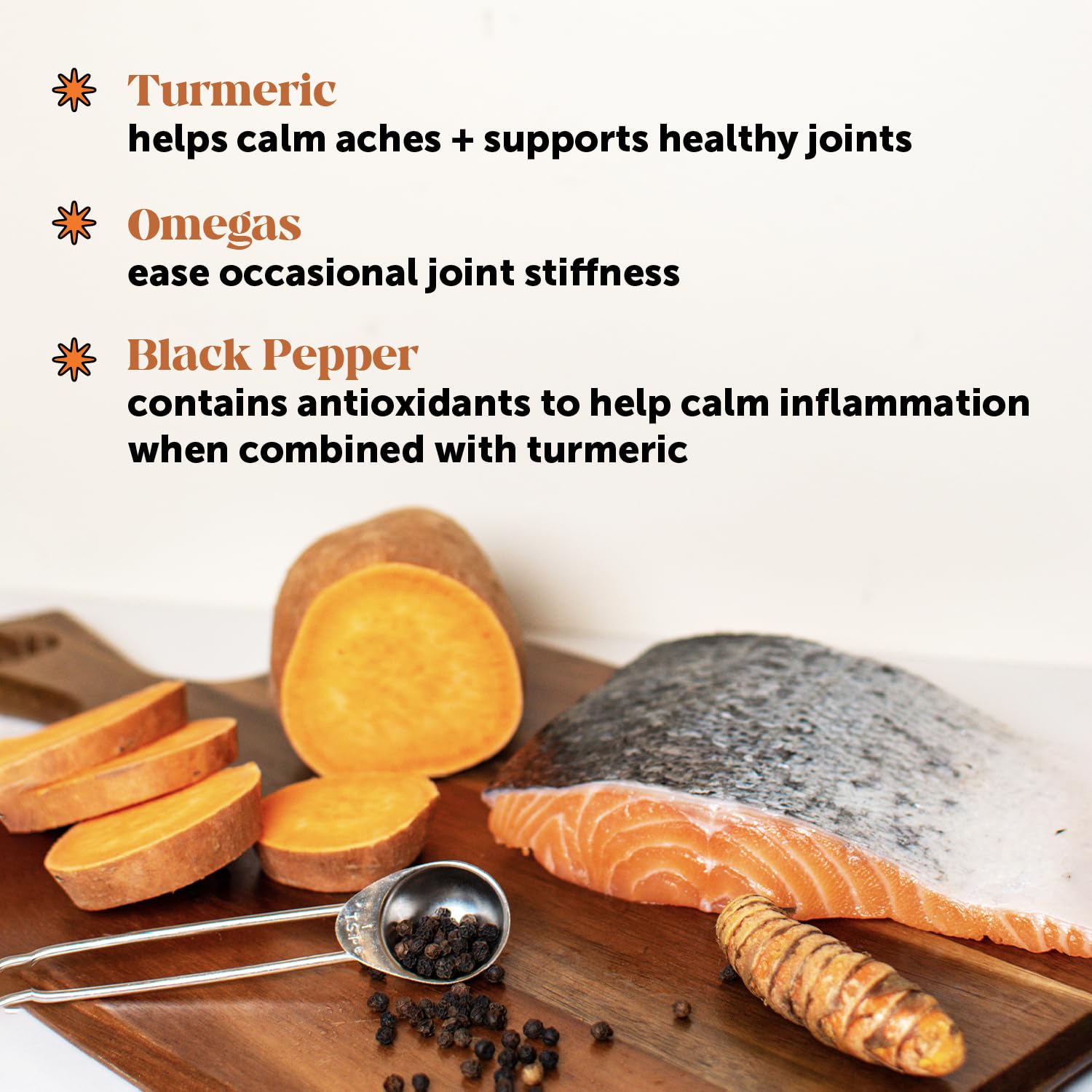 Pet Honesty turmeric-curcumin health blend in dog supplement for overall wellness.