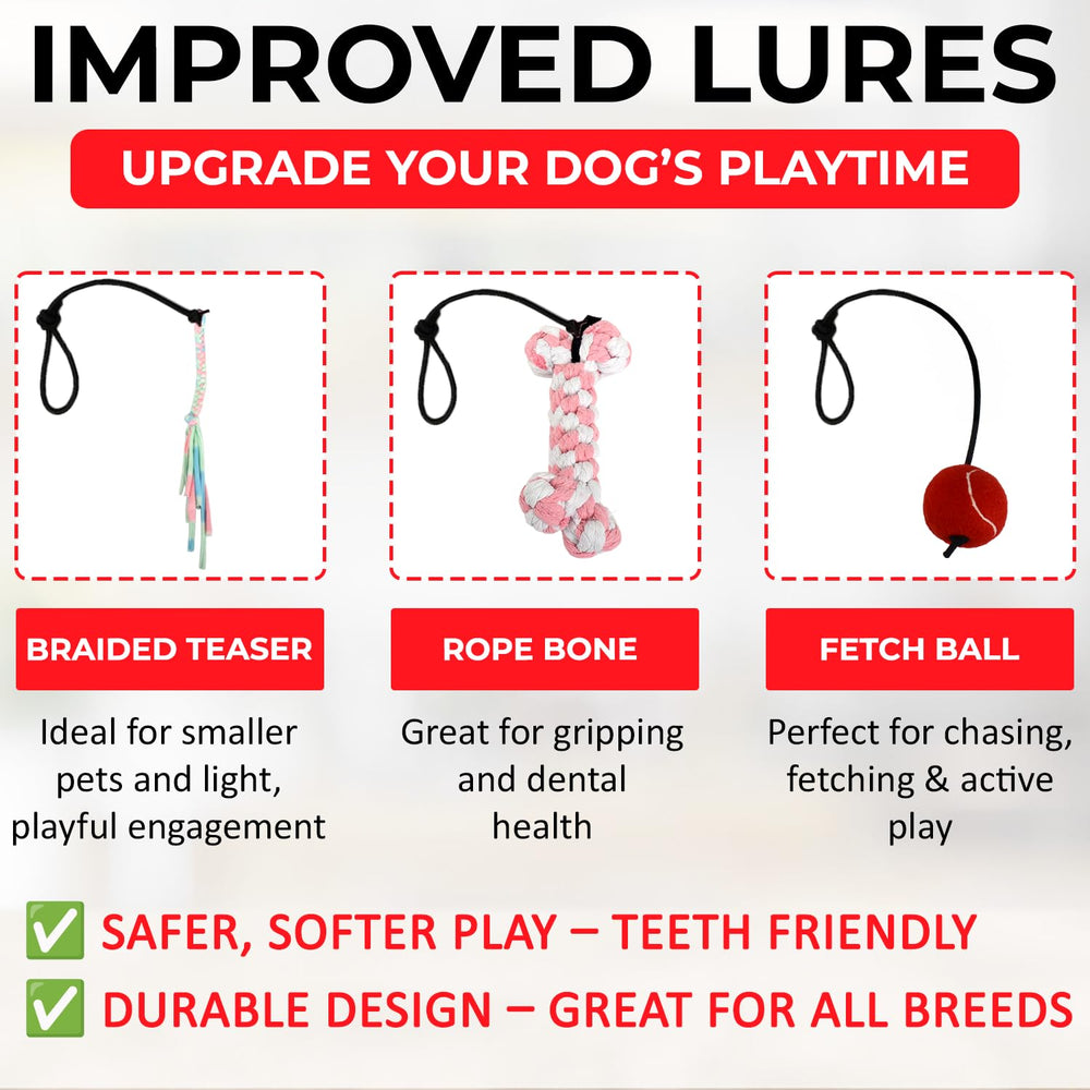 PET Wrangler 2 cotton rope bone lure adds tougher challenge for dogs.
