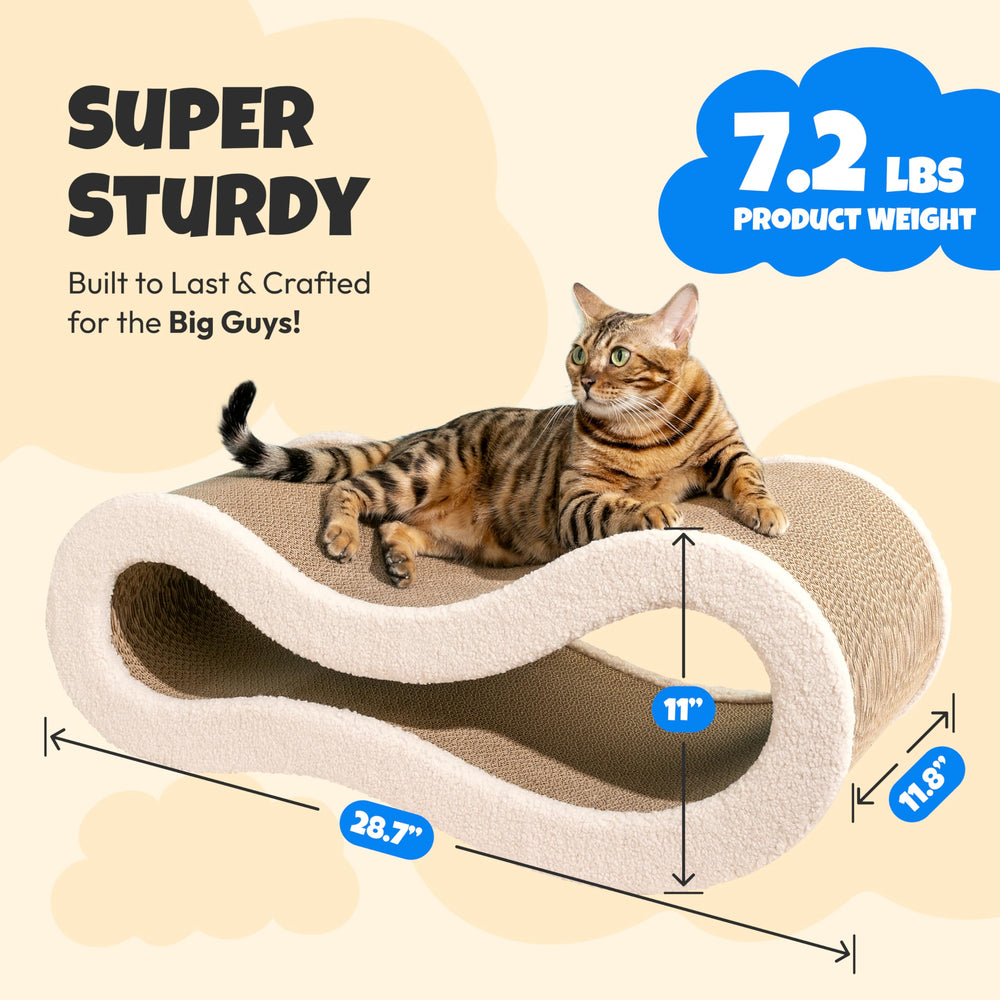 Pet JoJo premium 5-layer cardboard resists shredding for long-lasting use