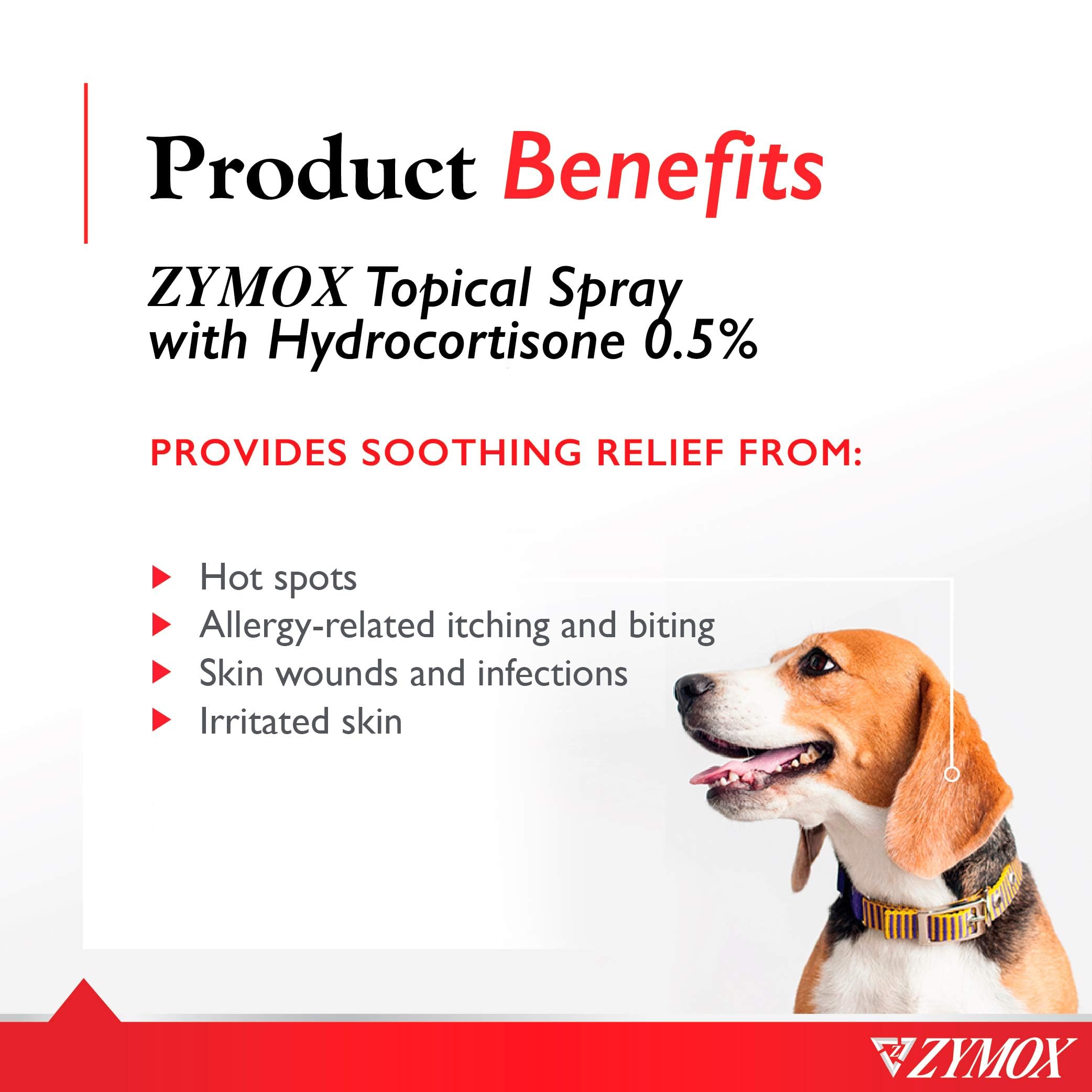 Pet King Brands Zymox apply directly to skin for convenient on-skin relief