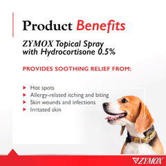Pet King Brands Zymox apply directly to skin for convenient on-skin relief