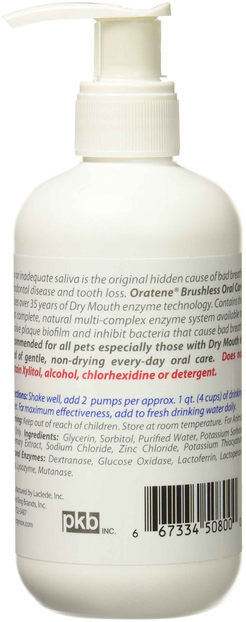 Cat or dog drinking with ZYMOX in water bowl.