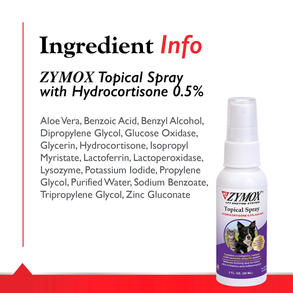 Pet King Brands Zymox no-sting formula is easy on anxious pets