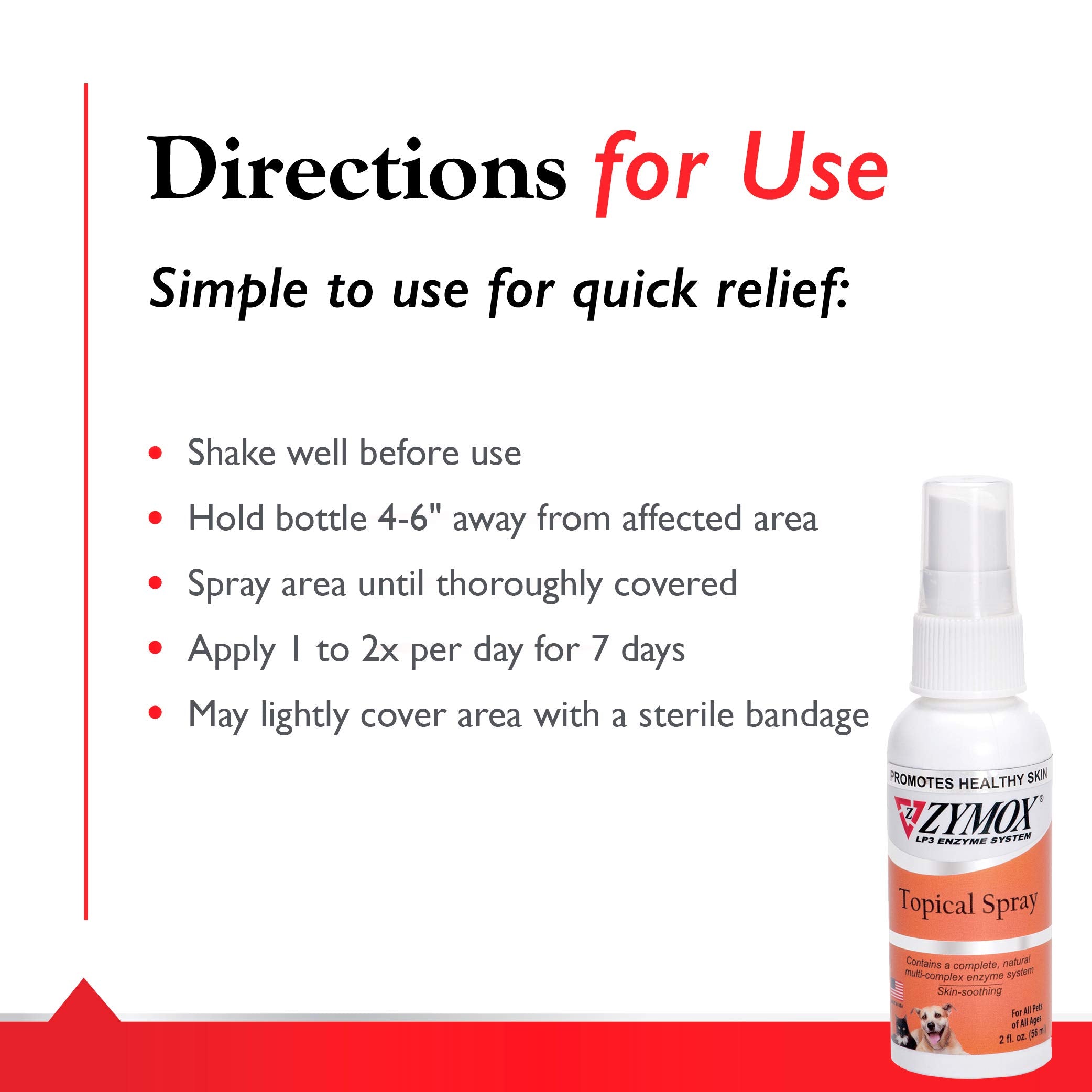Pet King Brands Zymox hydrocortisone-free spray for sensitive skin
