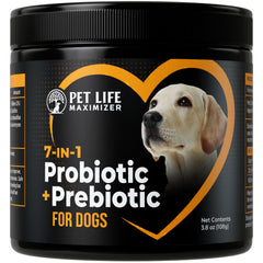 Pet Life Maximizer 7in1 probiotic bottle for dogs supports digestion and gut balance