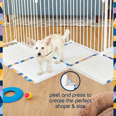 Pet Life Unlimited Create-A-Size pads quilted absorbent core for reliable leaks protection