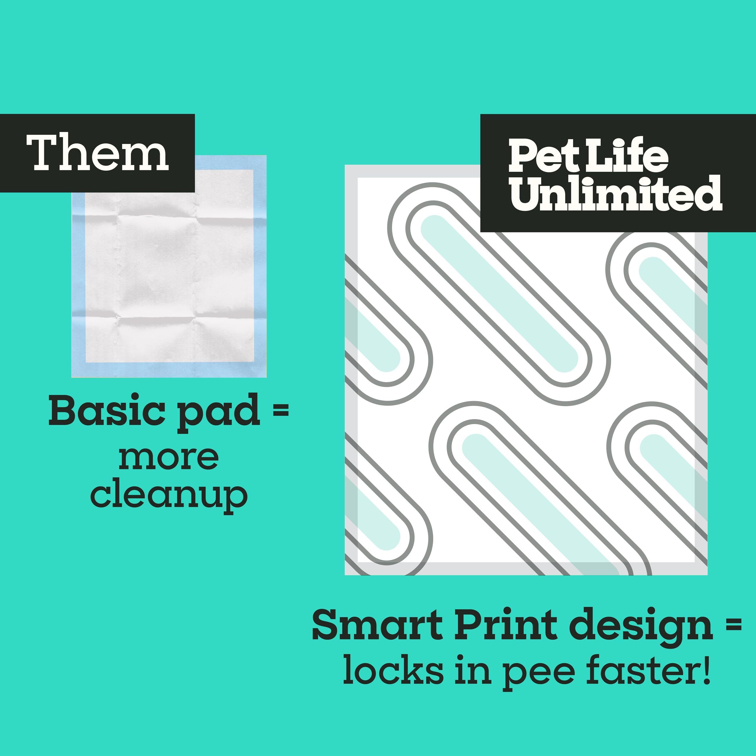 Pet Life Unlimited Magnolia Blossom scent on Smart Prints XL pads.