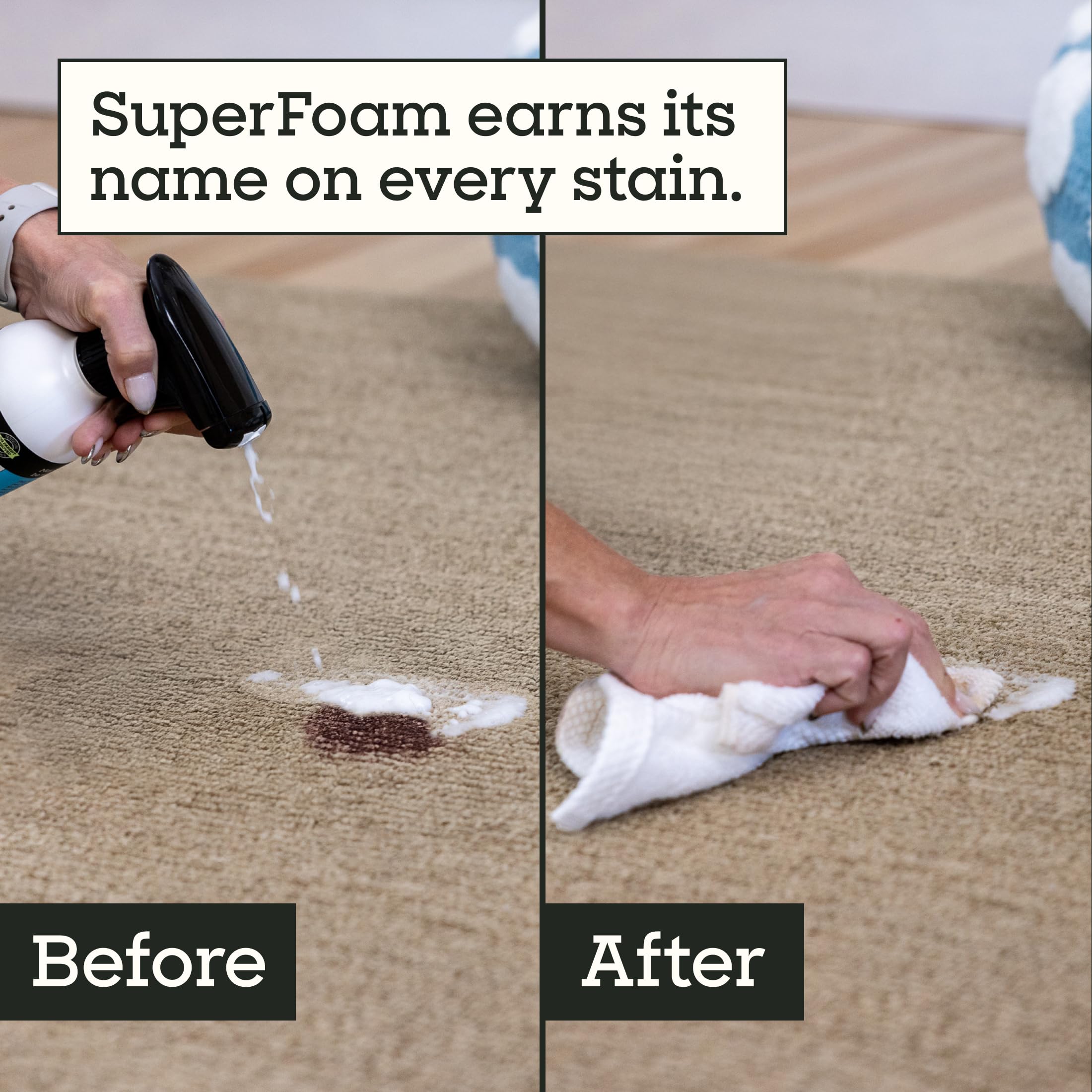 Pet Life Unlimited SuperFoam Spray tackles carpet stains with targeted stain removal
