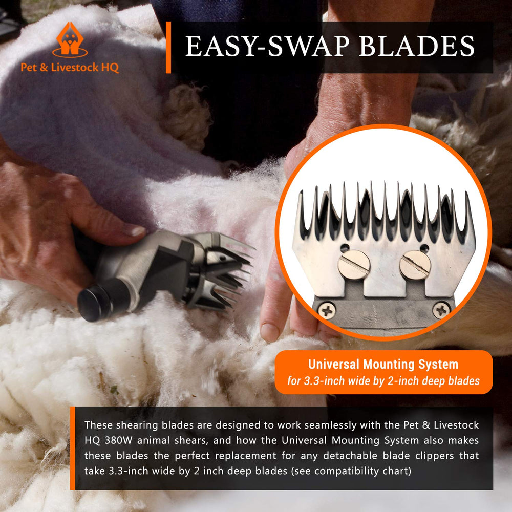 Pet & Livestock HQ 13-tooth bottom comb prevents jams
