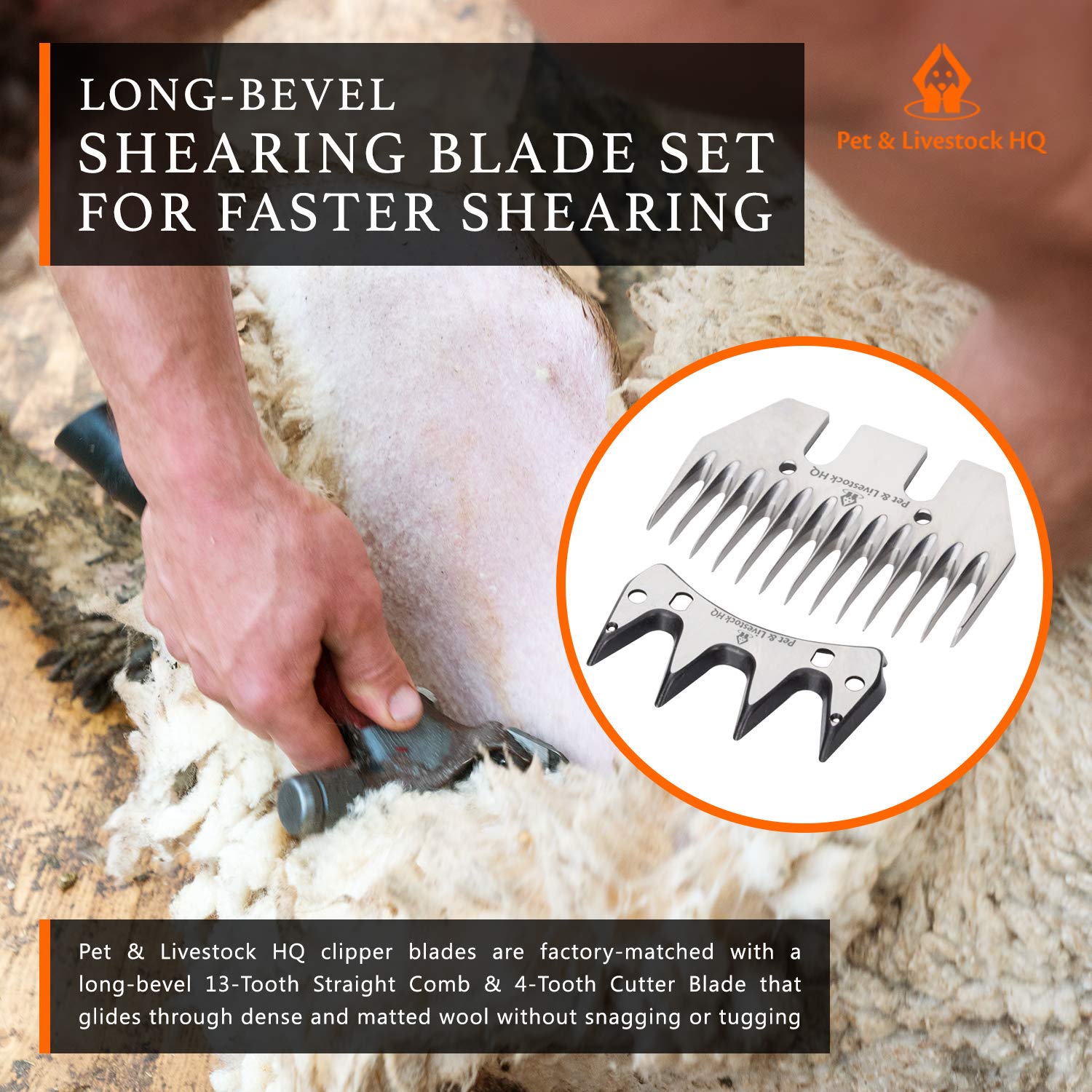Pet & Livestock HQ versatile clipping for sheep, goats, llamas, and alpacas