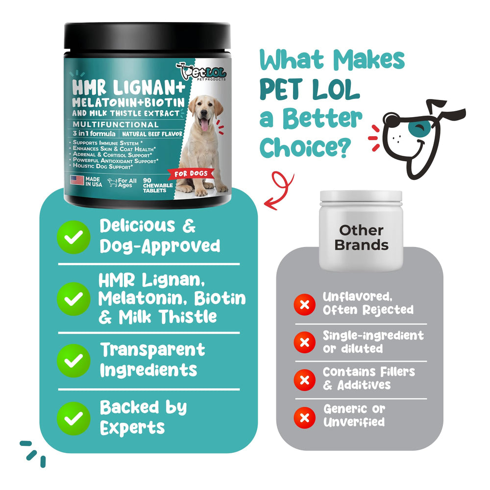 Pet LOL 4-in-1 formula treats shiny coat and healthy energy