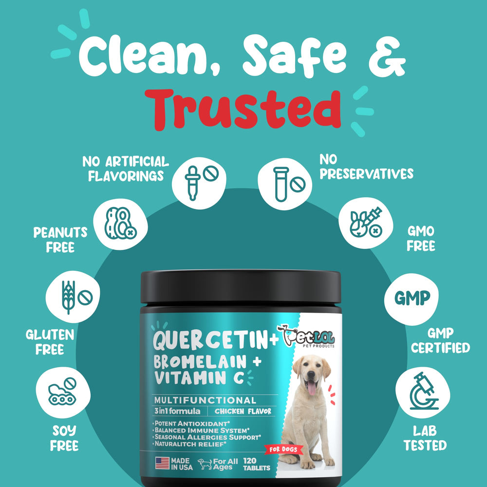 PET LOL Quercetin made-in-usa packaging, GMP quality reassurance.