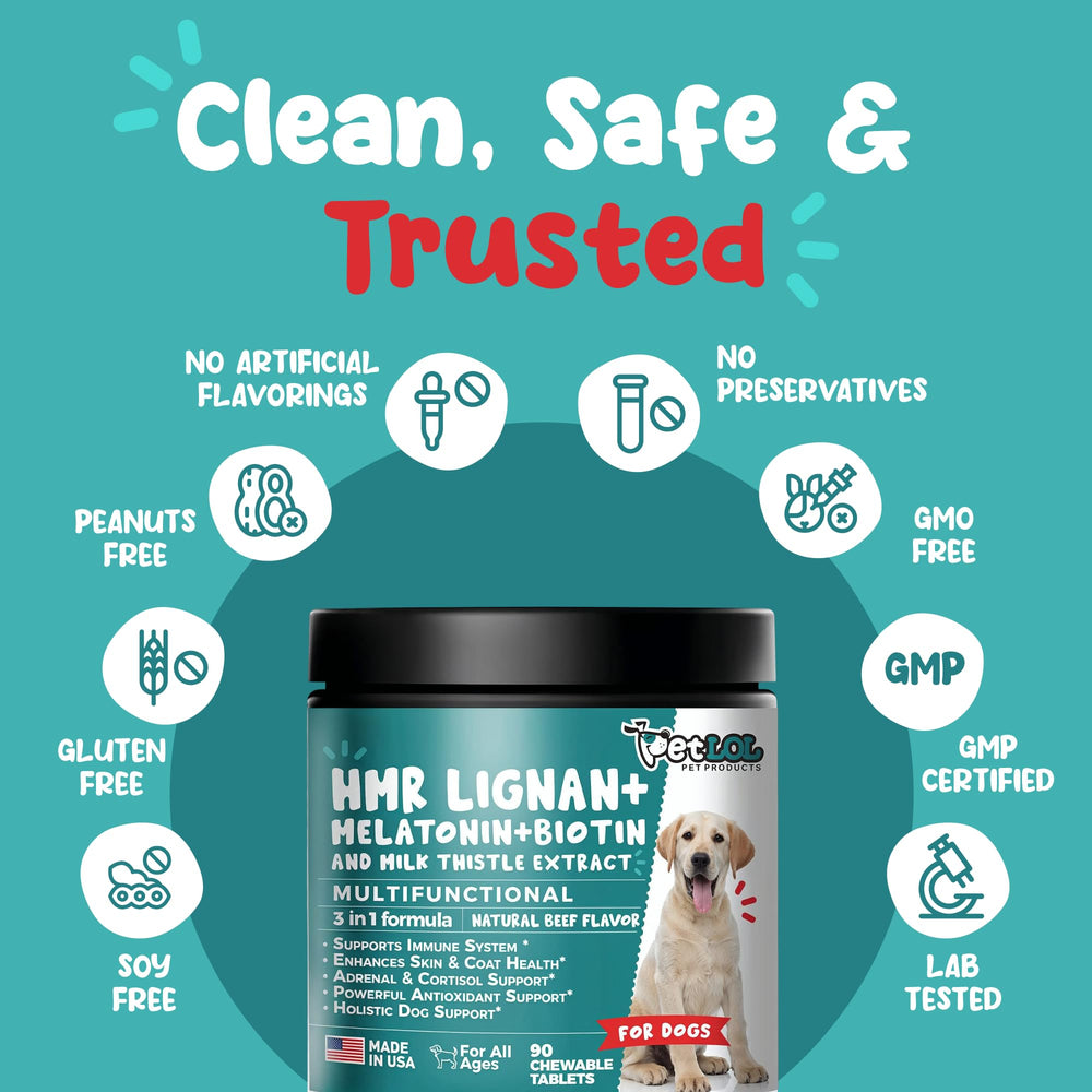 Pet LOL stress-support chews with melatonin to help calm dogs