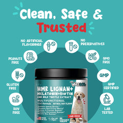 Pet LOL stress-support chews with melatonin to help calm dogs