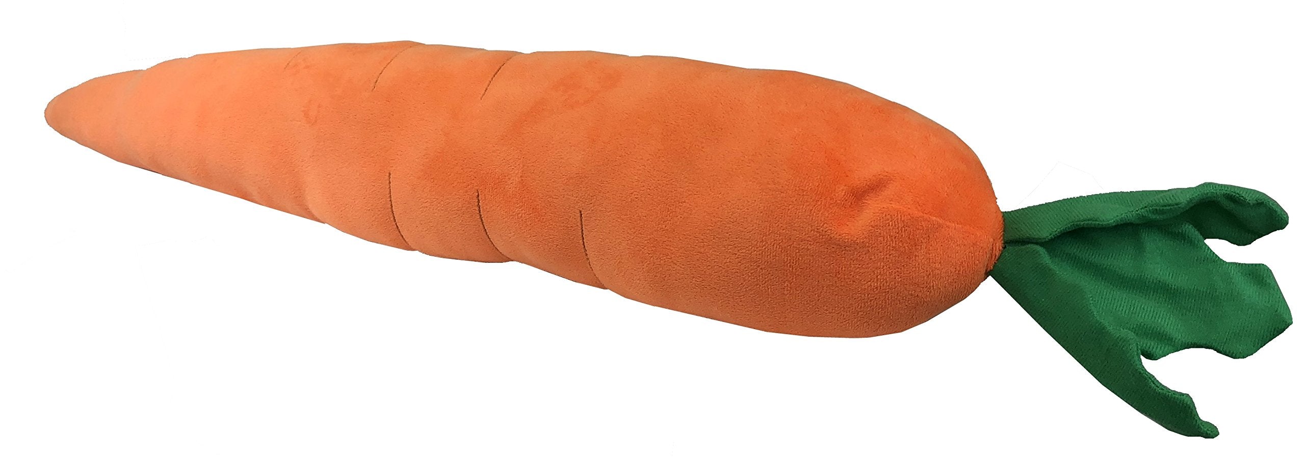Pet Lou carrot plush toy with squeaks and crinkle for indoor play