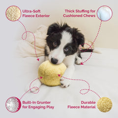 Pet Lou grunter sound toy adds responsive cue for active engagement