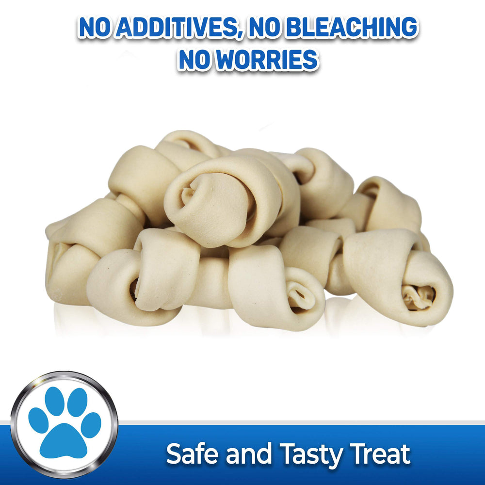 PET MAGASIN rawhide bones for chewing, potential gum health support and breath improvement