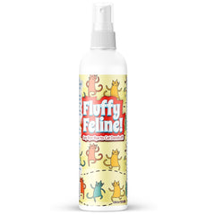 Pet MasterMind Fluffy Feline dandruff spray bottle for gentle coat care.