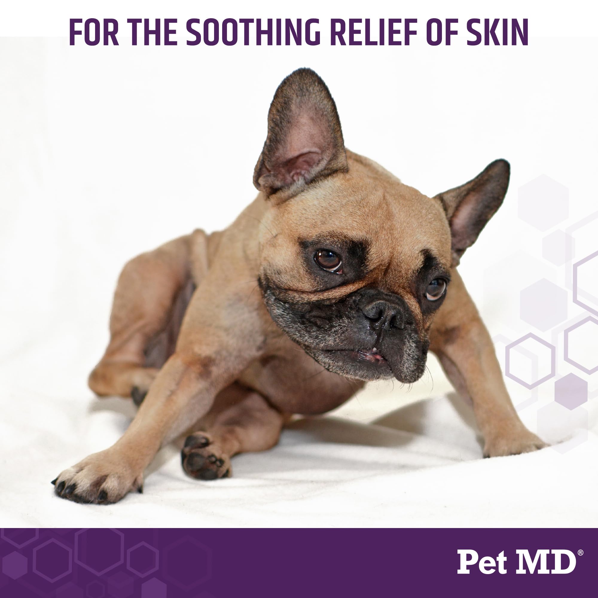 Pet MD All-in-One Derm Care spray nozzle for mess-free use.
