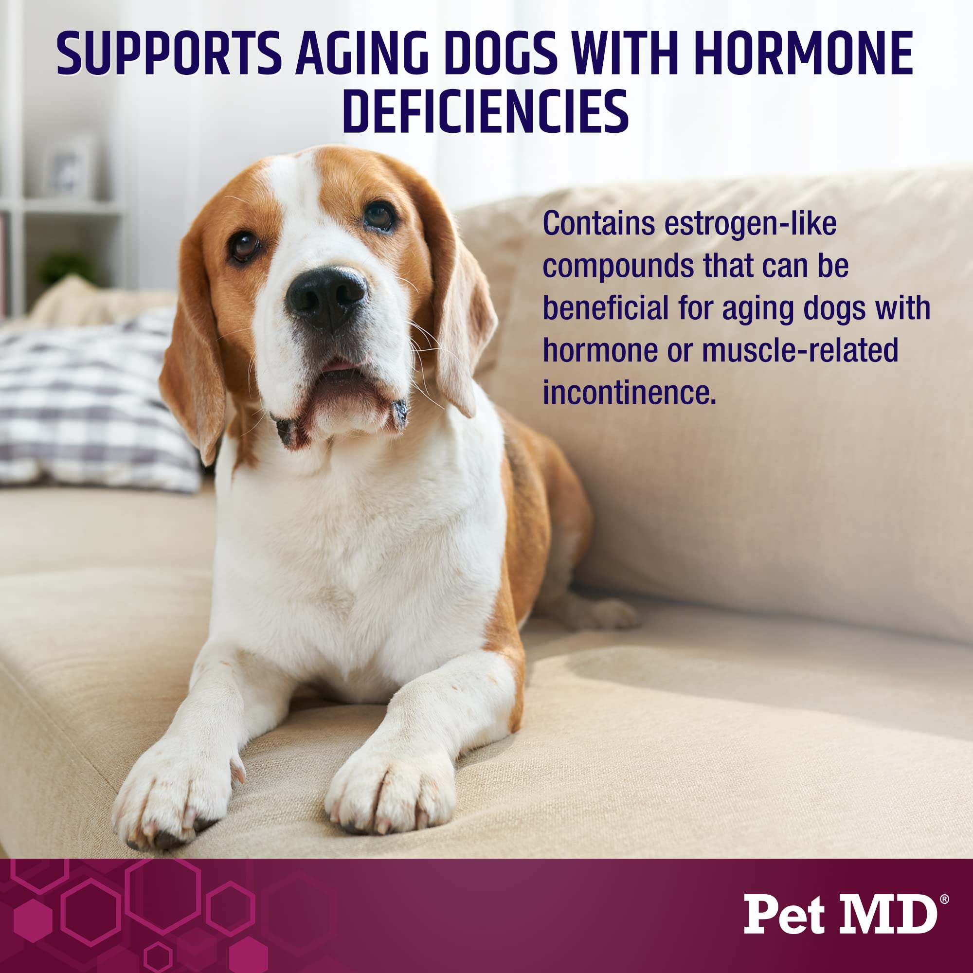 Pet MD Bladder Support Plus Cranberry with wild yam root for anti inflammatory support