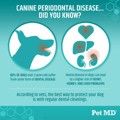 Pet MD wipes bottle packaging highlighting apple mint scent.