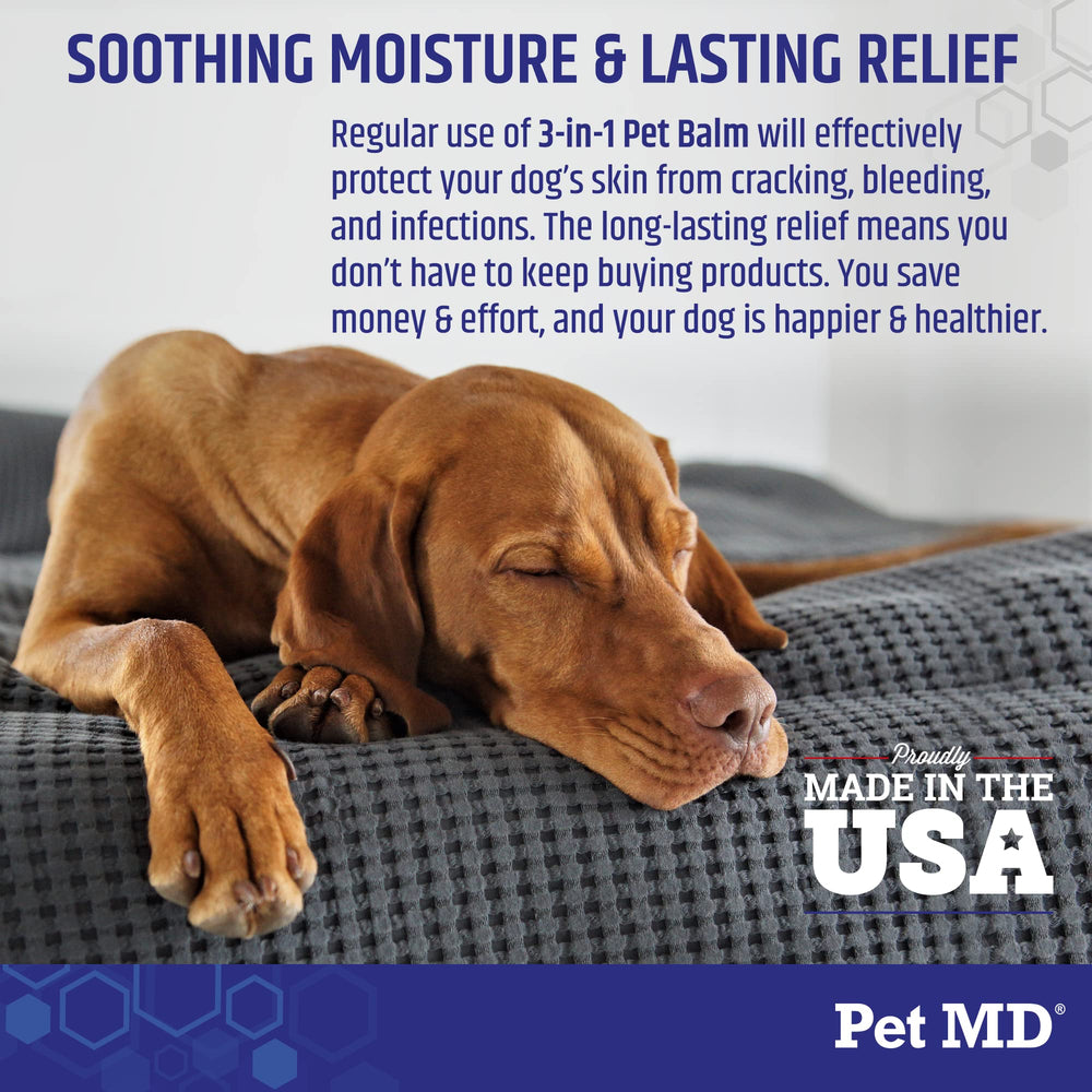 Pet MD Dog Paw Balm being applied with easy massage