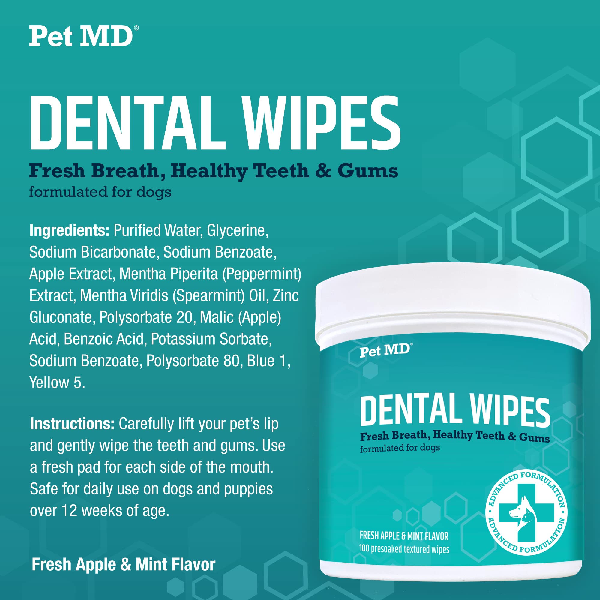 Pet MD made in USA facility stamp indicating strict quality controls