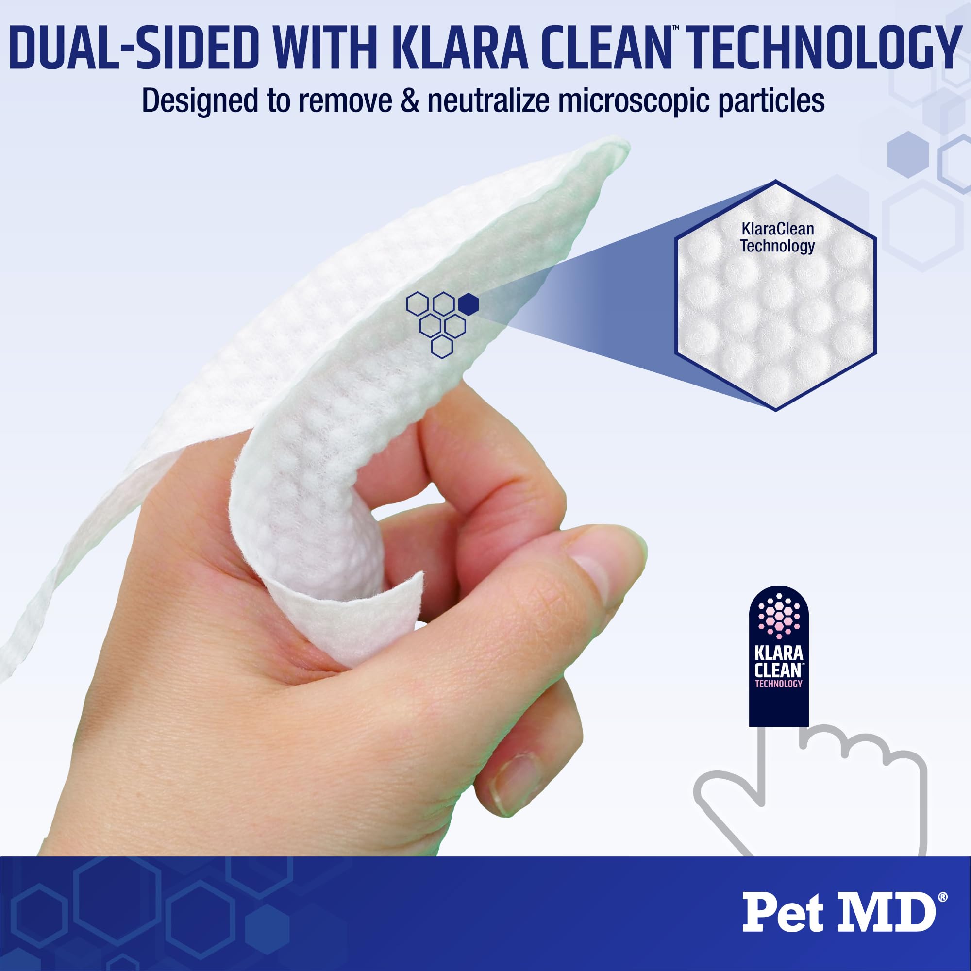 Pet MD made in USA quality pet hygiene product.