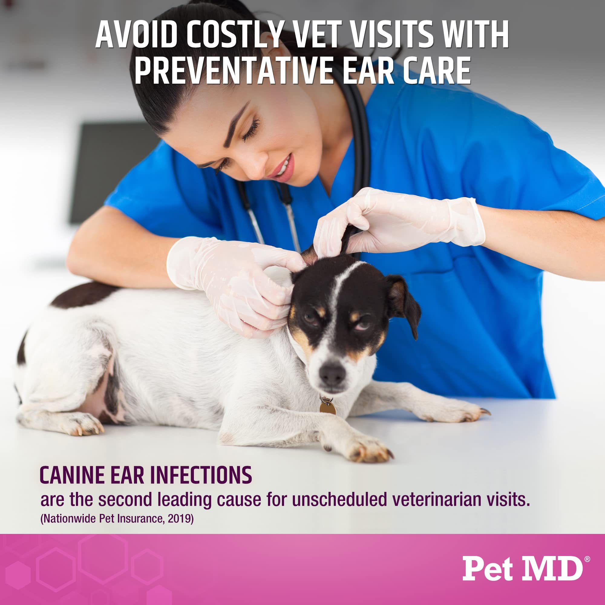 Pet MD Otic-Clean aloe vera gel adds soothing touch for irritated ears