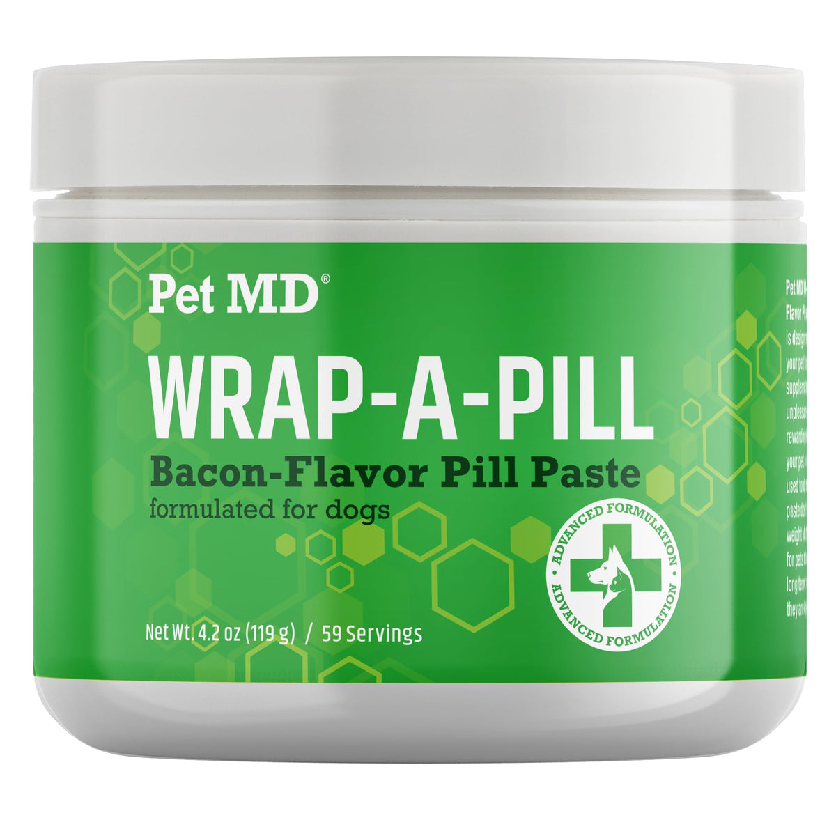 Pet MD Wrap A Pill bacon flavor paste forms pill pockets for easier medication for dogs