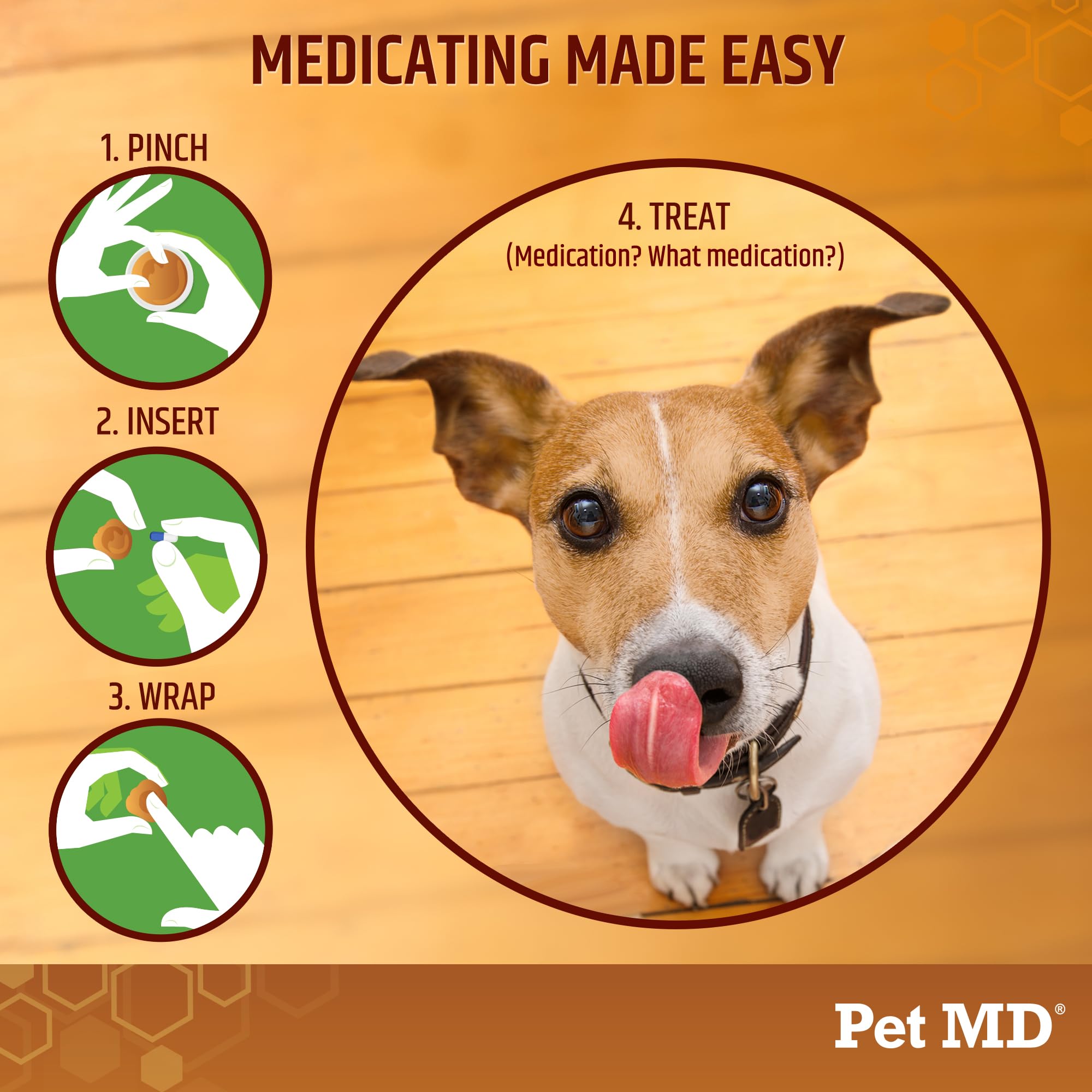 Pet MD Wrap A Pill peanut butter flavor masks medicine while training pets.