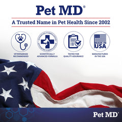 Pet MD XL Aloe wipes on fur for clean skin and coat