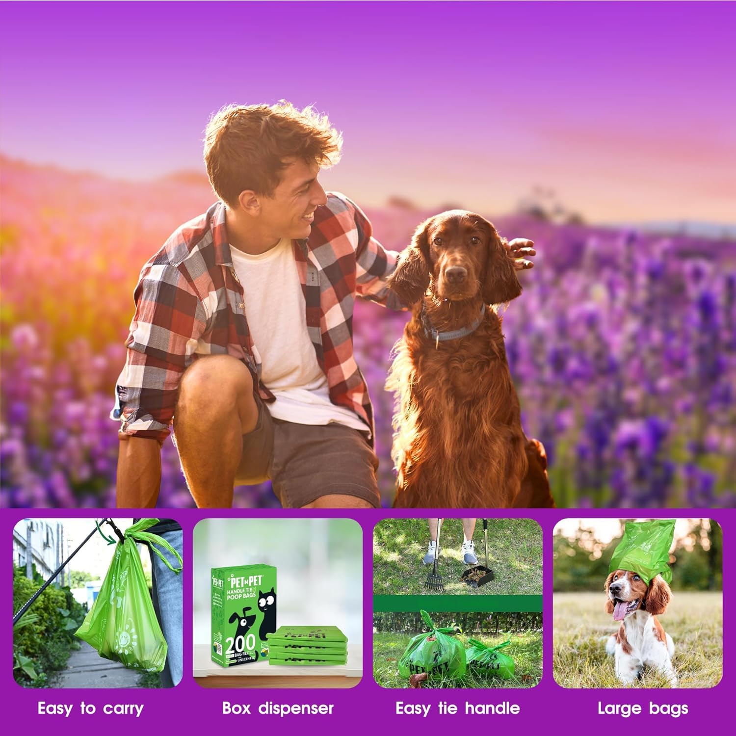 PET N PET 200-count pack ensuring steady supply for daily walks